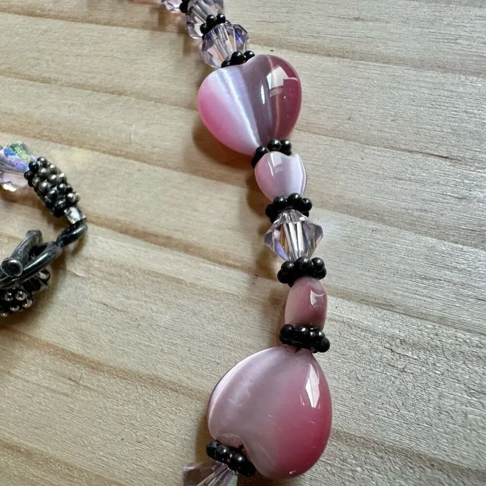 Handmade Artisan choker Necklace with Genuine Vintage Swarovski Crystals 💖 Ster